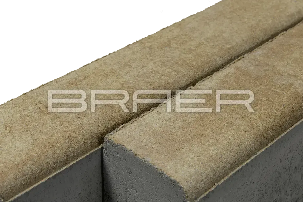 Braer Бордюр тротуарный БР 100.20.8, Color Mix Миндаль