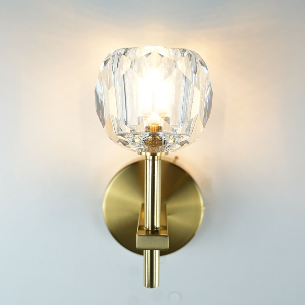 Бра Boule De Cristal Single Sconce Brass By Imperiumloft