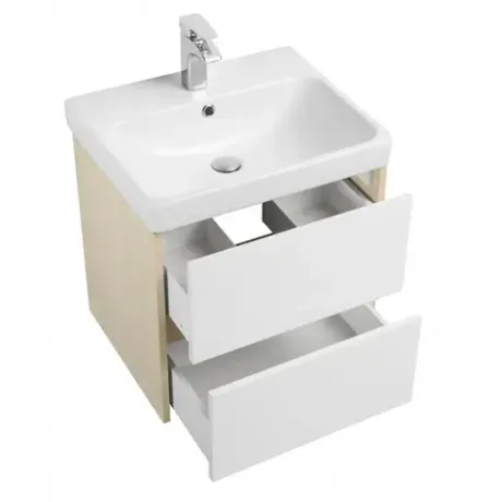 Комплект: Тумба Сканди 55, Раковина Адриана 55