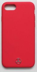 Силиконовый чехол Mercedes-Benz для iPhone 7, 8, SE 2020, SE 2022 (Красный)