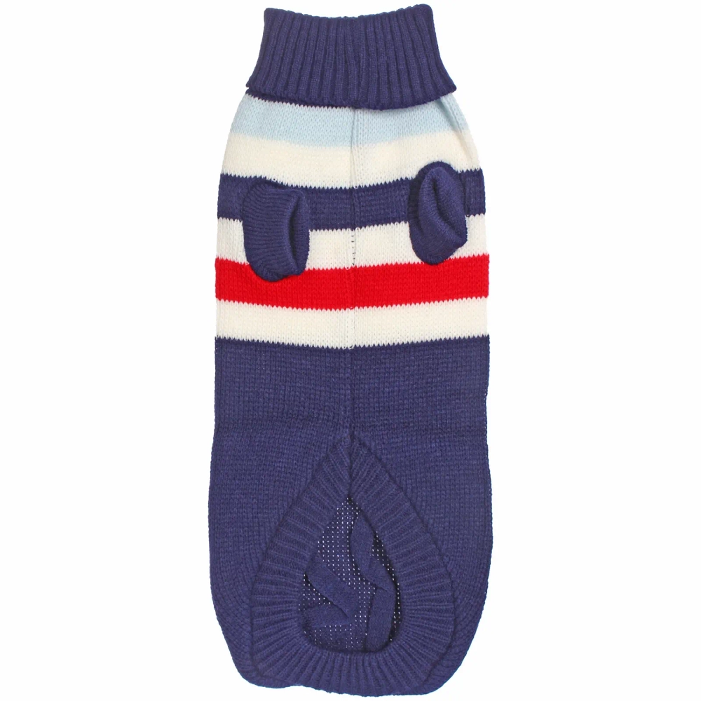 Кофта - свитер для мелких пород собак и кошек «BRO Style», полосочки, цвет синий, р L