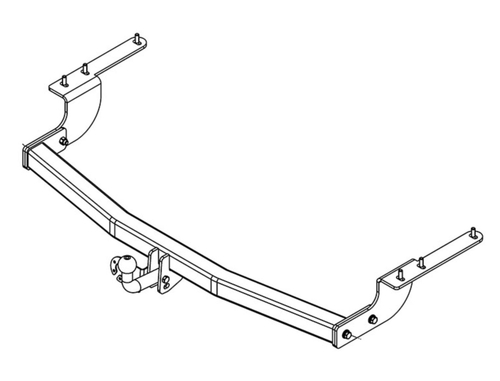 Фаркоп на TOYOTA HIGHLANDER (2007) (без электрики, паспорт/сертификат в комплекте) Автос.TY 32