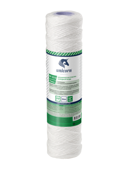 Картридж механический из полипропиленового шнура 10" 10 микрон РР 1010