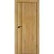 Купить Межкомнатная дверь экошпон P-21 дуб золотистый кромка ABS чёрная глухая