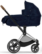 Коляска Cybex Priam IV Fashion Collections Rebellious Luxury Denim Blue 2 в 1 Chrome Brown