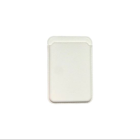 Кожаный чехол - бумажник K-DOO LEATHER WALLET MagSafe белый