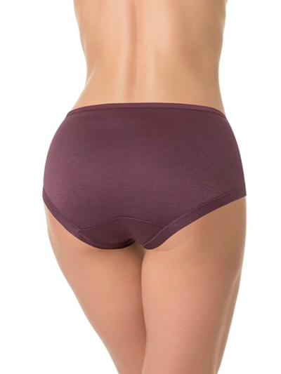 Трусы с высокой линией талии (Размер: XL) (Цвет: бордовый)