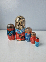 Матрешка "Королева кошка" 5мест