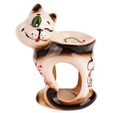 Аромалампа Кот с сердечком Лотос