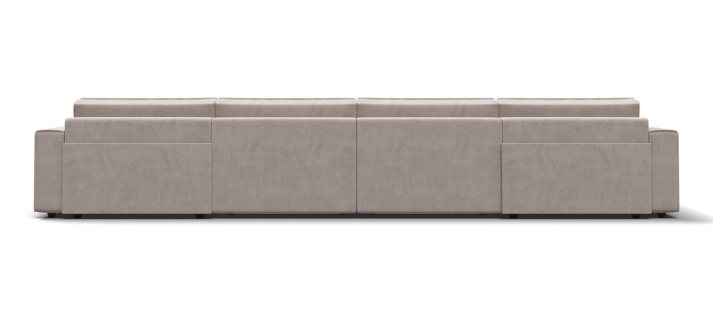 П-образный диван BOSS SOFT MODOOL велюр Monolit латте