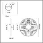 7035/6WW ODL Светильник LED 8Вт 3000К 220В IP20 L-VISION