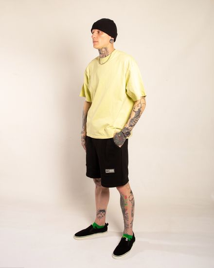 Шорты КУЛЬТУРА OverSize "basic" трикотажные (Чёрный)