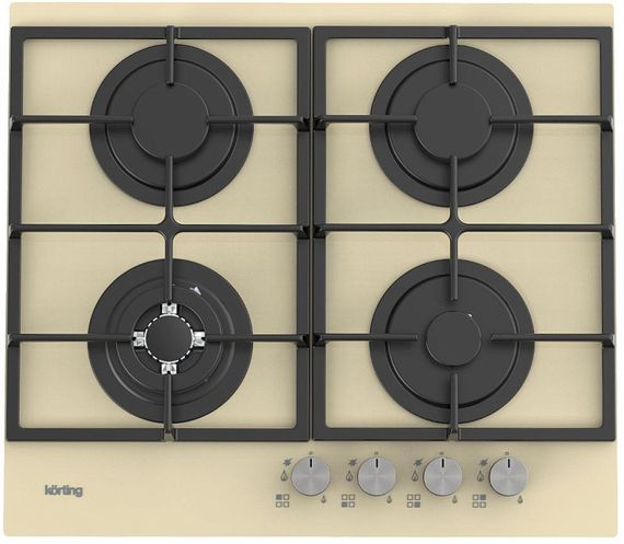 Газовая стеклянная варочная панель Korting HGG 6722 CTB