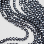 Хрустальный жемчуг, оттенок "Hematite", шар 4,2мм
