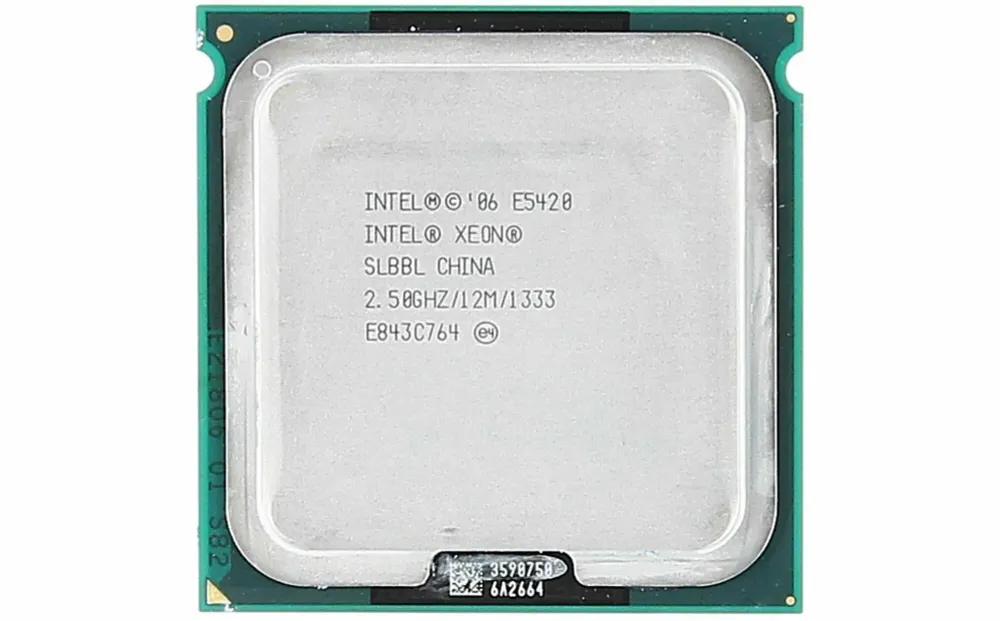 Процессор Intel Процессор Xeon E5420 2500Mhz (1333/2x6Mb/1.225v) Socket LGA771 SLBBL