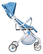 Коляска детская прогулочная Farfello Comfy Go (Blue/colorful white frame CG-102)