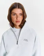 Толстовка Bruler d'Amour Half-zip Logo de base 03 меланж