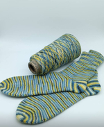 Caliza - Italy Stock- 75% шерсть, 25% п/а; 420м/100гр., мультиколор салатовый, MP