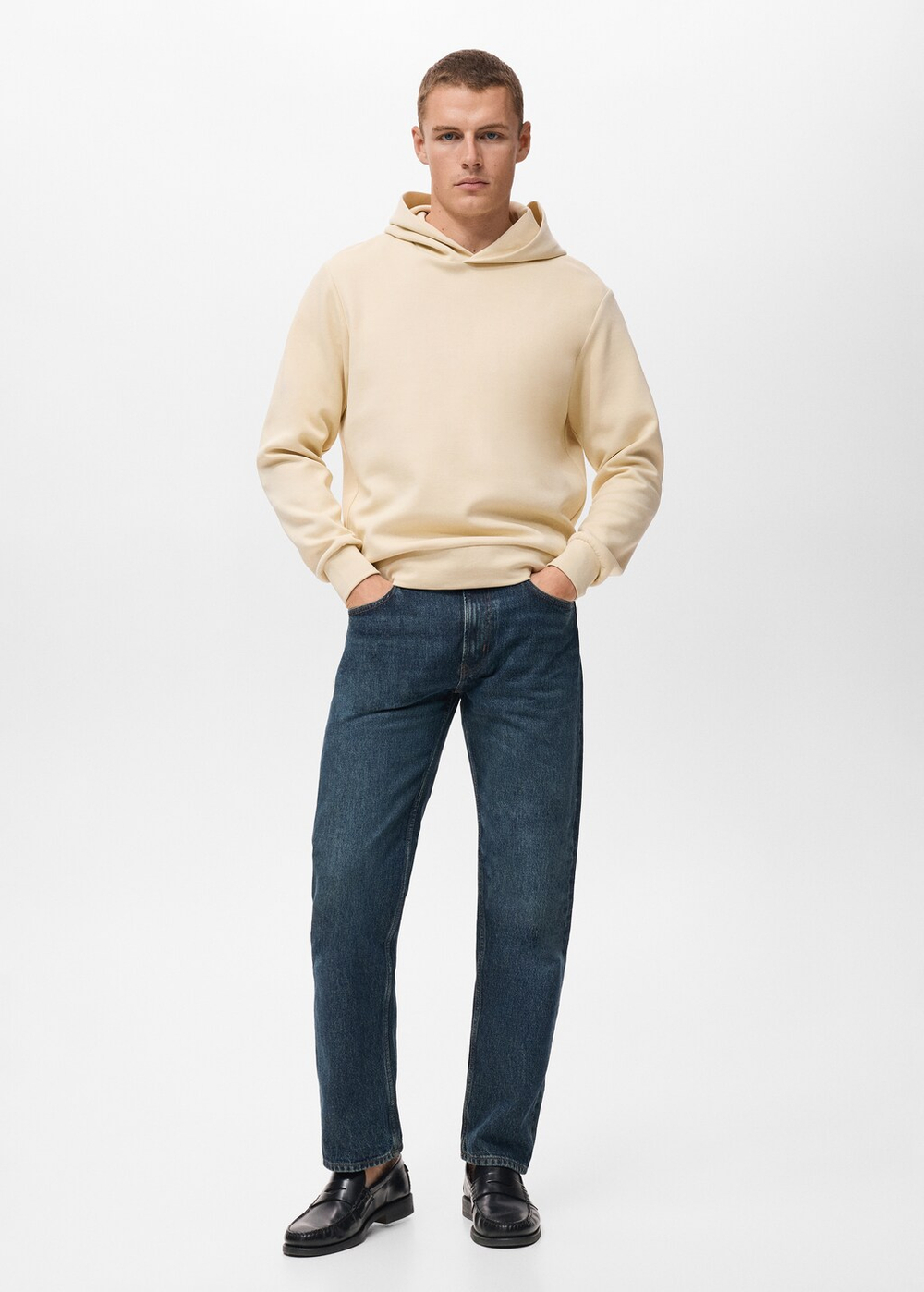 Толстовка regular fit с капюшоном