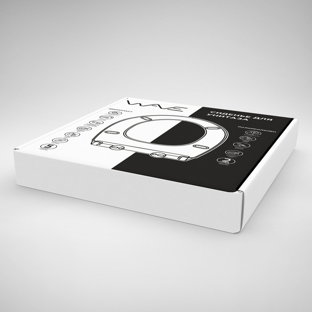 Сиденье д/унитаза  WAVE W-V-4dml  slim дюро/лифт/съем БЕЛЫЙ глянец (S20,Shift,Integra Square) 16