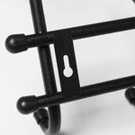 ВЕШАЛКА НАСТЕННАЯ С ПОЛКОЙ КОМФОРТ 5 КРЮЧКОВ ЧЕРНЫЙ ВНК52