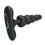 Черный анальный вибростимулятор Corban - 12 см.