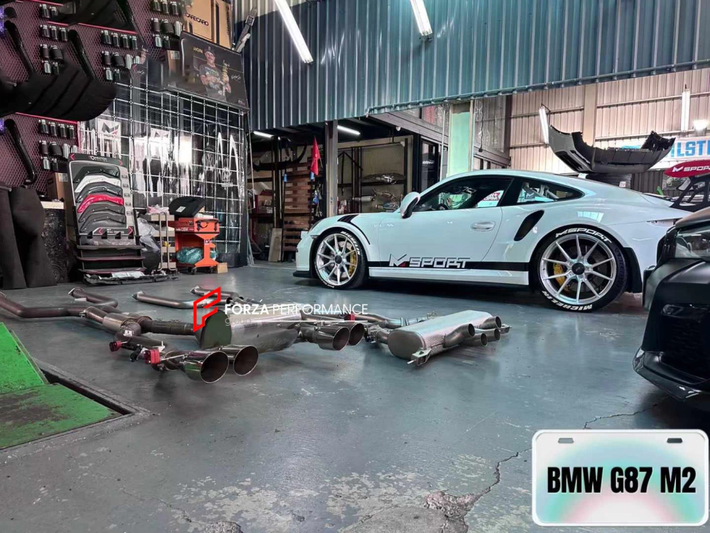 Выхлопная система и диффузор заднего бампера для BMW M2 G87 2023+ БМВ тюнинг