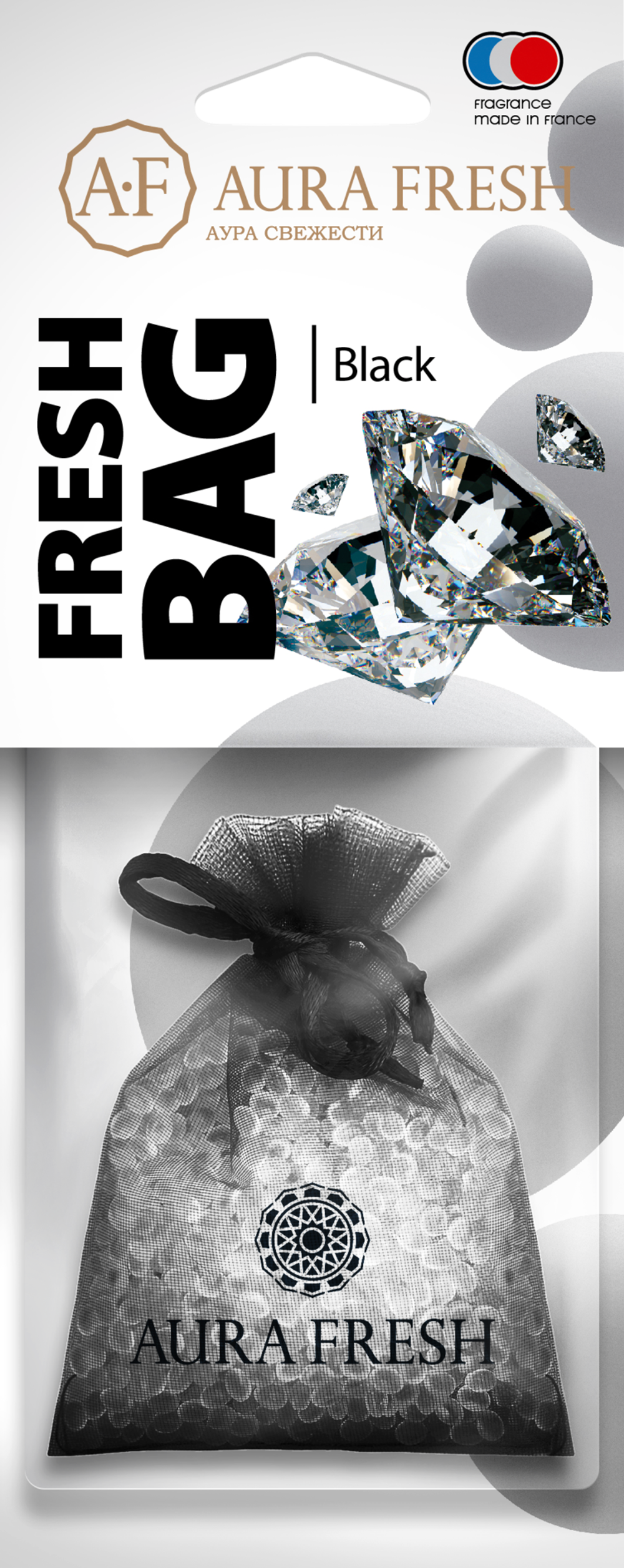Аром-р AURA FRESH FRESH BAG BLACK Ароматизатор воздуха мешочек