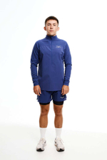 ЛОНГСЛИВ С МЕМБРАННОЙ ВСТАВКОЙ МУЖСКОЙ | DEEP COBALT