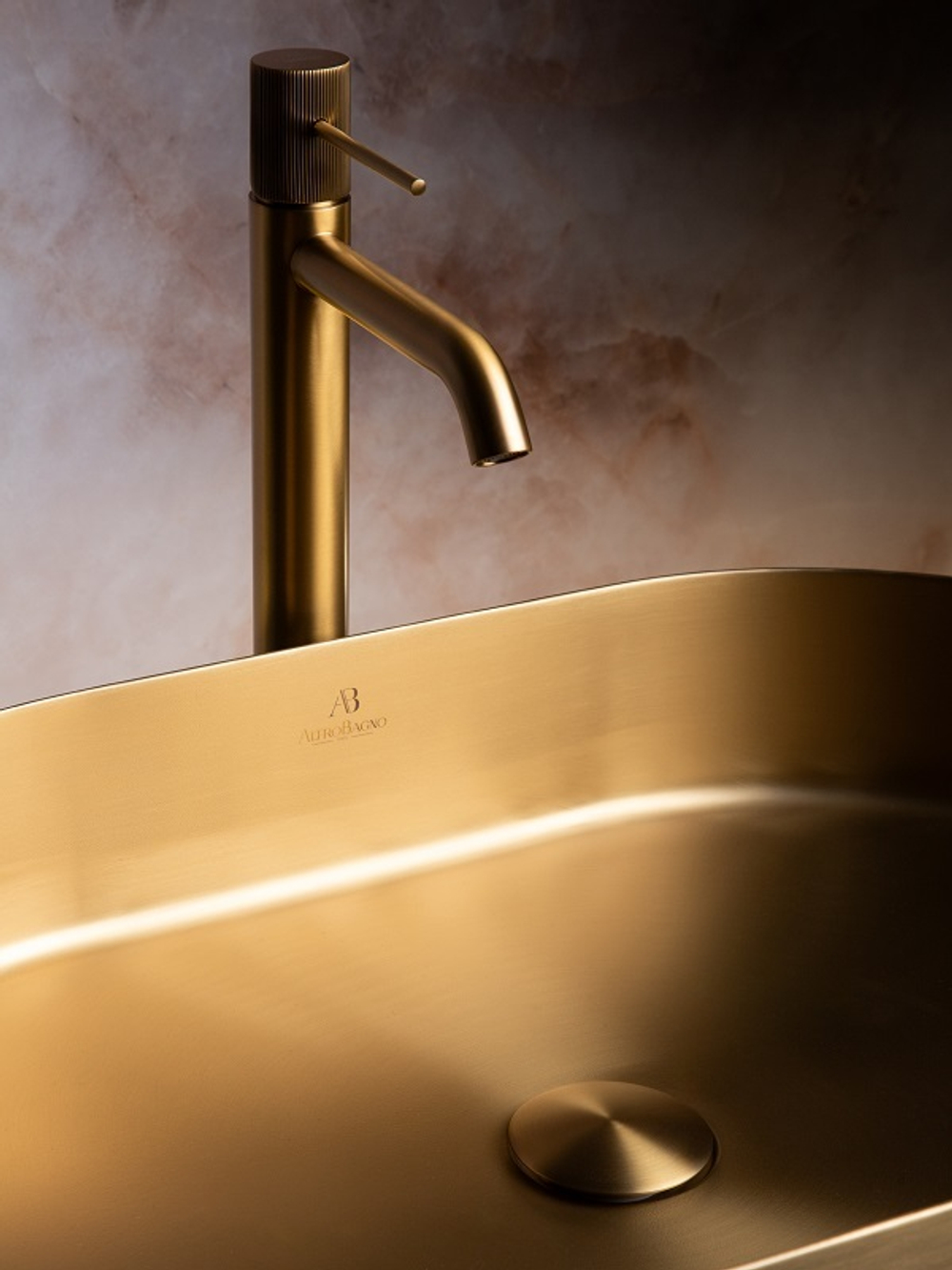 Раковина AltroBagno Eterno 001025 OrSp из нержавеющей стали