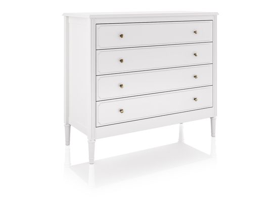 Комод Elit 4 ящика (белый)