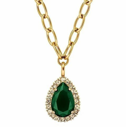 Колье Dyrberg Kern METTA SG EMERALD GREEN /GOLDEN 450080