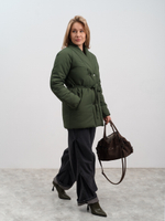 Куртка женская демисезонная " Кимоно Офис" хаки