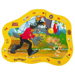Пазл фигурный в рамке 15эл. "Ну, погоди!" 4660254411302 (Умные игры)