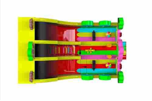 Коммерческий надувной батут "Мишки и дети", 10*6*6 м