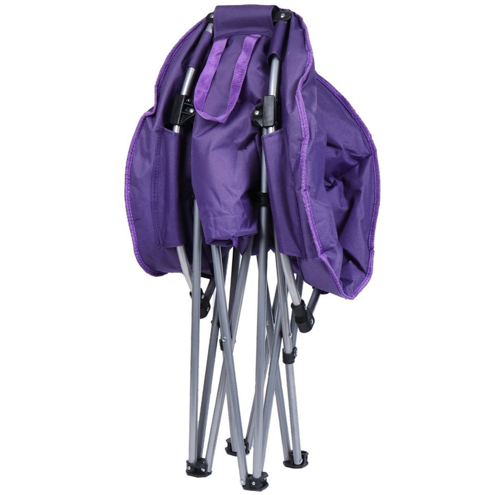 Кресло складное 72х82х36 см, Гриб, фиолетовое, 100 кг, Green Days