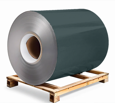 Сталь оцинкованная 0,7х1250х3000 мм RAL 6004 зеленый Грунт обр.стороны / защ.пленка