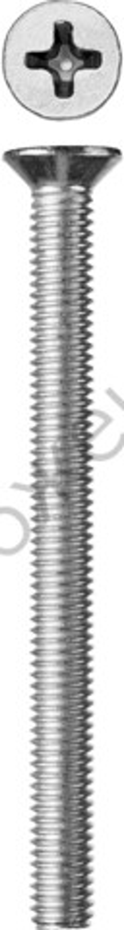 ЗУБР DIN 965 кл. пр. 4.8, M6 x 75 мм, винт с потайной головкой, цинк, 5 кг (303110-06-075)