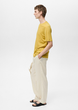 Льняная футболка slim fit