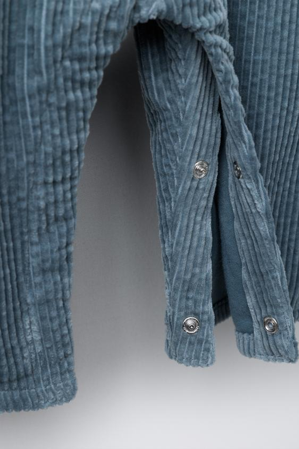 ZARA КОМБИНЕЗОН ИЗ ПЛОТНОГО ВЕЛЬВЕТА, СИНИЙ