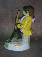 Статуэтка. Фарфор. Лягушка флейтист. Sitzendorf. Германия