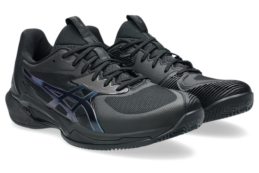 Теннисные кроссовки Asics Solution Speed FF 3 Clay Night Energy - black/prism blue