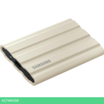 Внешний накопитель Samsung T7 Shield 2TB бежевый (MU-PE2T0K/WW)