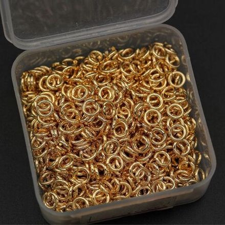Колечки соединительные (латунь), цвет золото