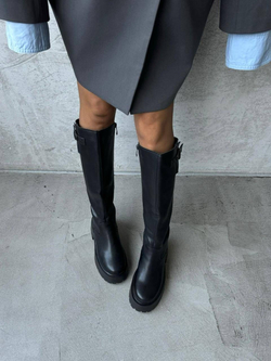 Сапоги из натуральной кожи Подклад :Натуральная шерсть