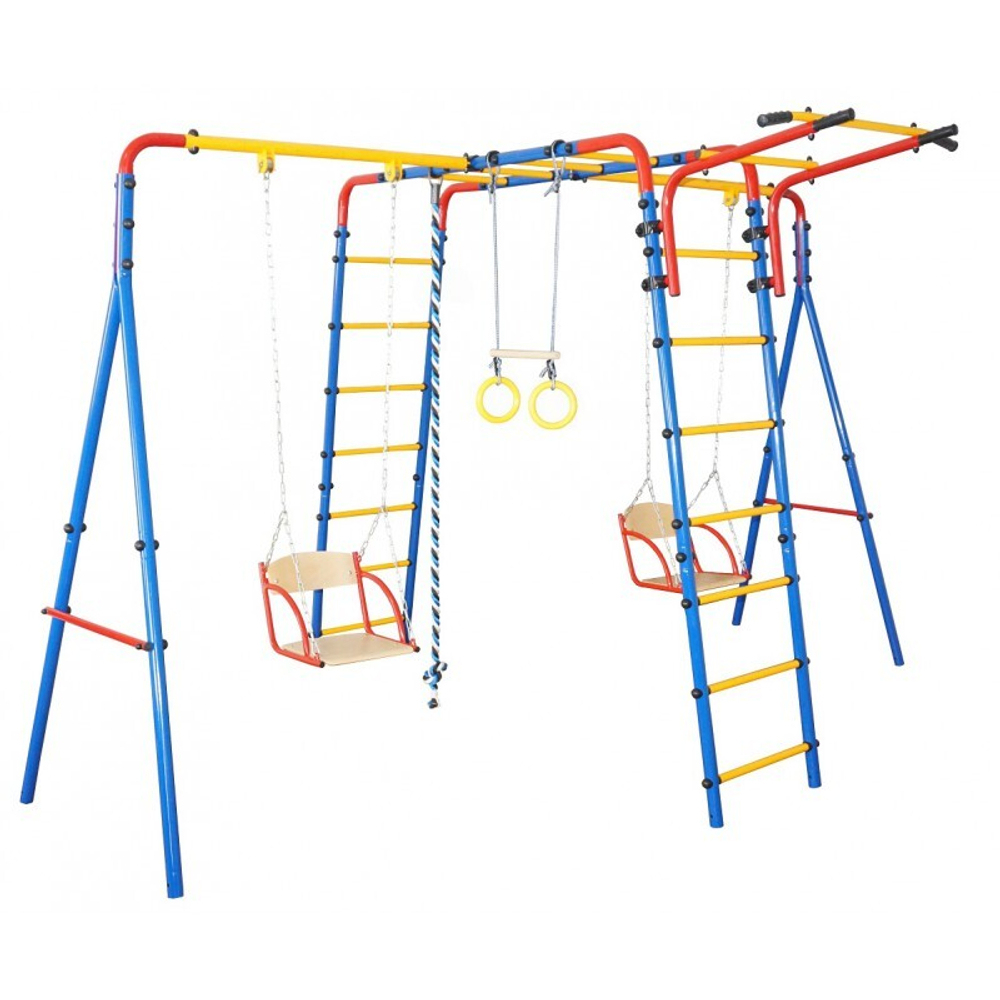 Уличный ДСК с двумя качелями