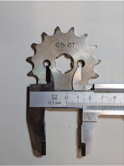 tt Звезда ведущая для питбайка, мопеда (428-15Т) 17мм сталь