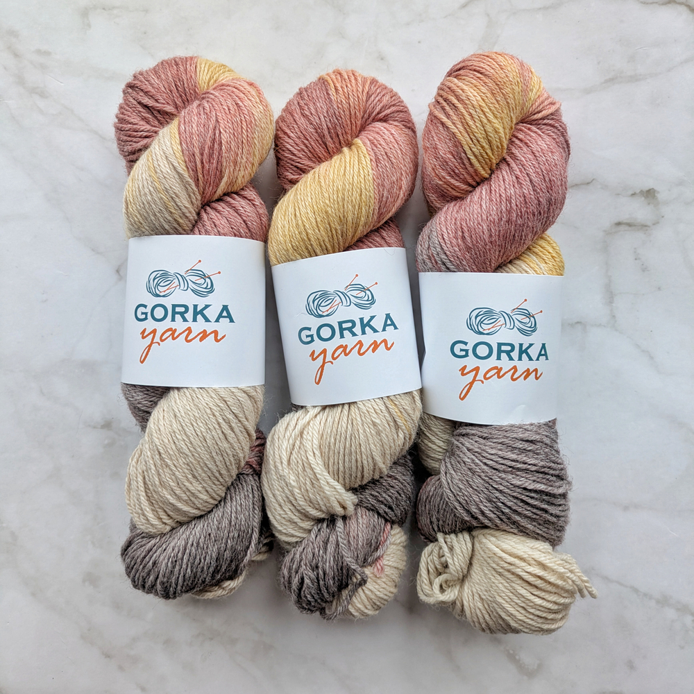 Носочная пряжа, цвет "Осень