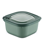 Контейнер вакуумный для СВЧ с крышкой и клапаном 1800мл рифленый цвет в ассортименте