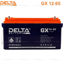 Аккумуляторная батарея Delta GX 12-65 (12V / 65Ah)